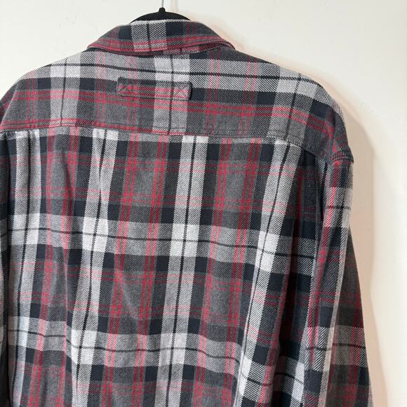 Duluth Trading Co Men's Burlyweight Flannel Shirt Button Down Plaid 2XL Tall - Picture 8 of 8